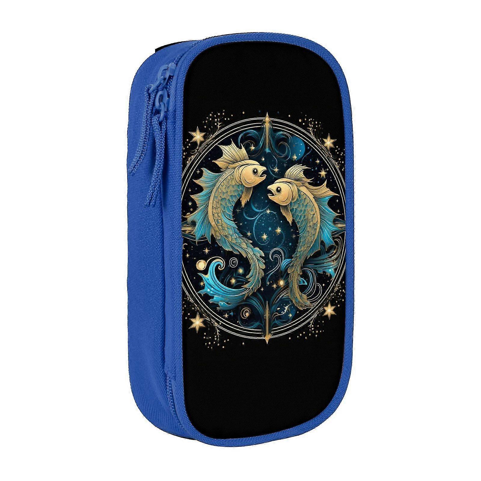 ss211 Large Storage Pencil Case, Pisces Pattern