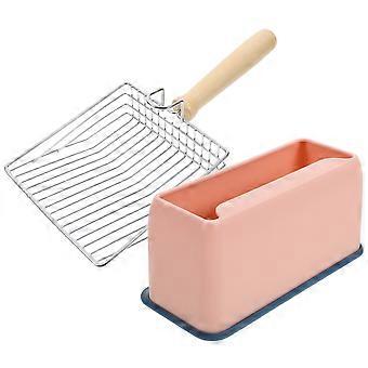 Metal Cat Litter Scoop for Pet Litter Cleaning 1Set with Comfortable Grip