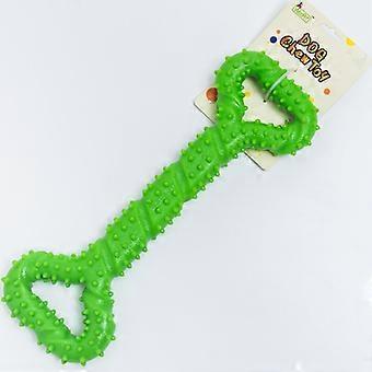 Hond kauwspeelgoed Duurzaam rubber 13 inch botvormige hond puppyspeelgoed met convex ontwerp Sterk interactief hondenspeelgoed voor agressieve kauwers klein en groot D