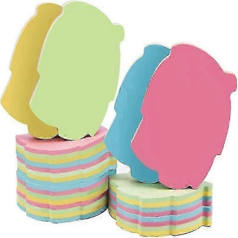 leaf shaped post it notes 10 pads 76x76mm self adhesive