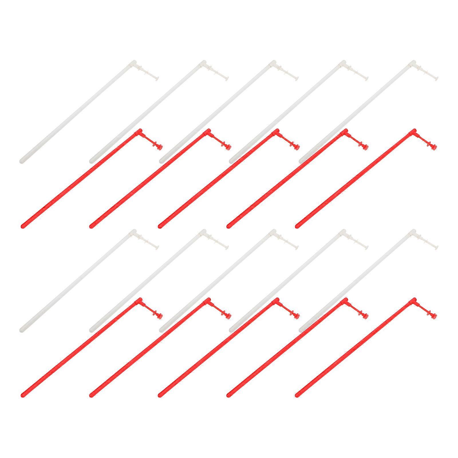 20 Sets Windmill Making Rods Plastic Windmill Rods DIY Windmill Making Accessories