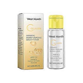 Tônico Facial de Colágeno West Month, Água Essencial para Tratamento Facial Diário Hidratante e Refrescante