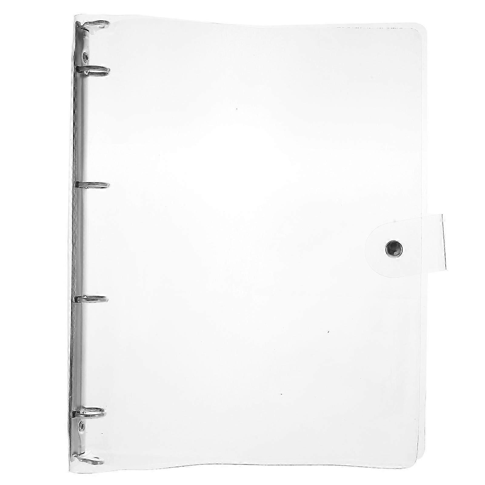 Binder Notebook Shell for Loose-Leaf Use 2Pcs Transparent Plastic Binder Covers