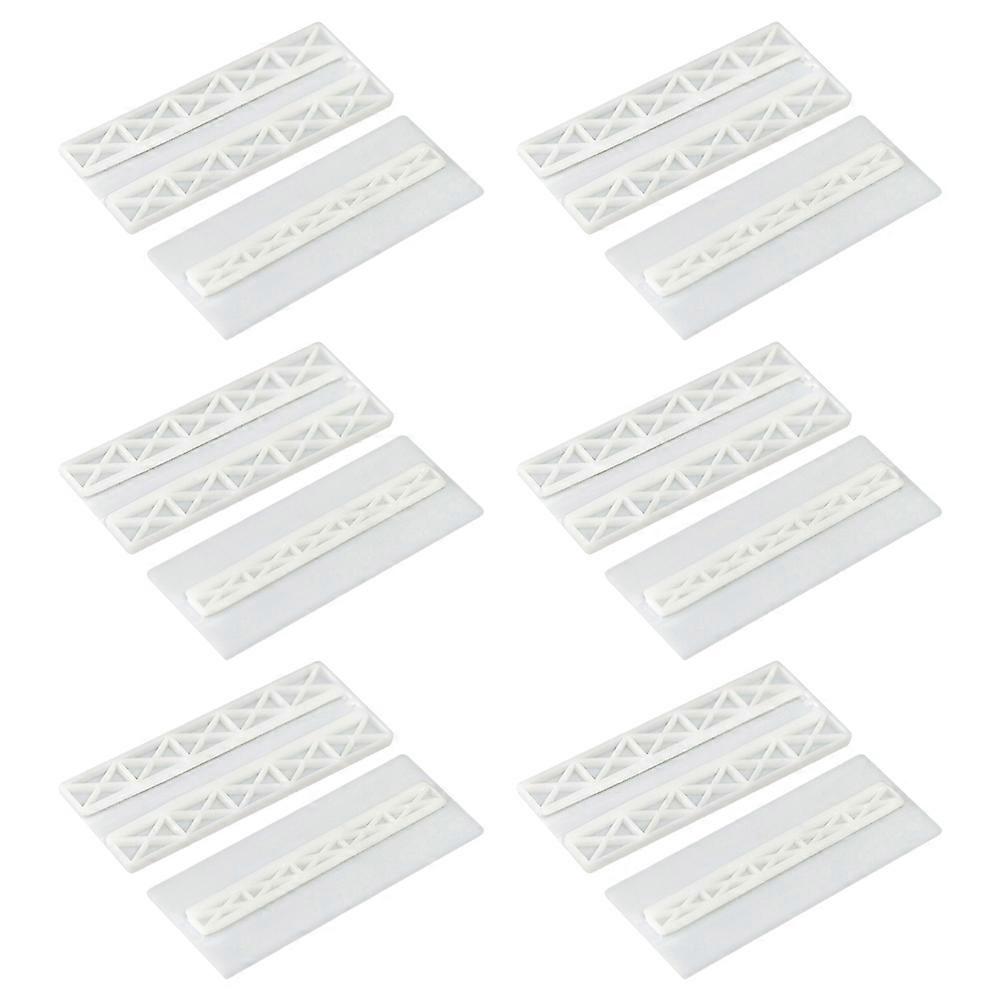 Cable Patch Panel Holders for Socket Organizers Wall-Mounted 6Pairs ABS