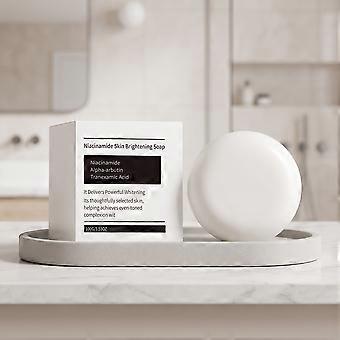 Niacinamide Skin Brightening Soap 100g, Gentle FullBody Cleansing Bar, Moisturizing Bath Soap Leaves Skin Delicate Smooth for Daily Shower & Bath Rout