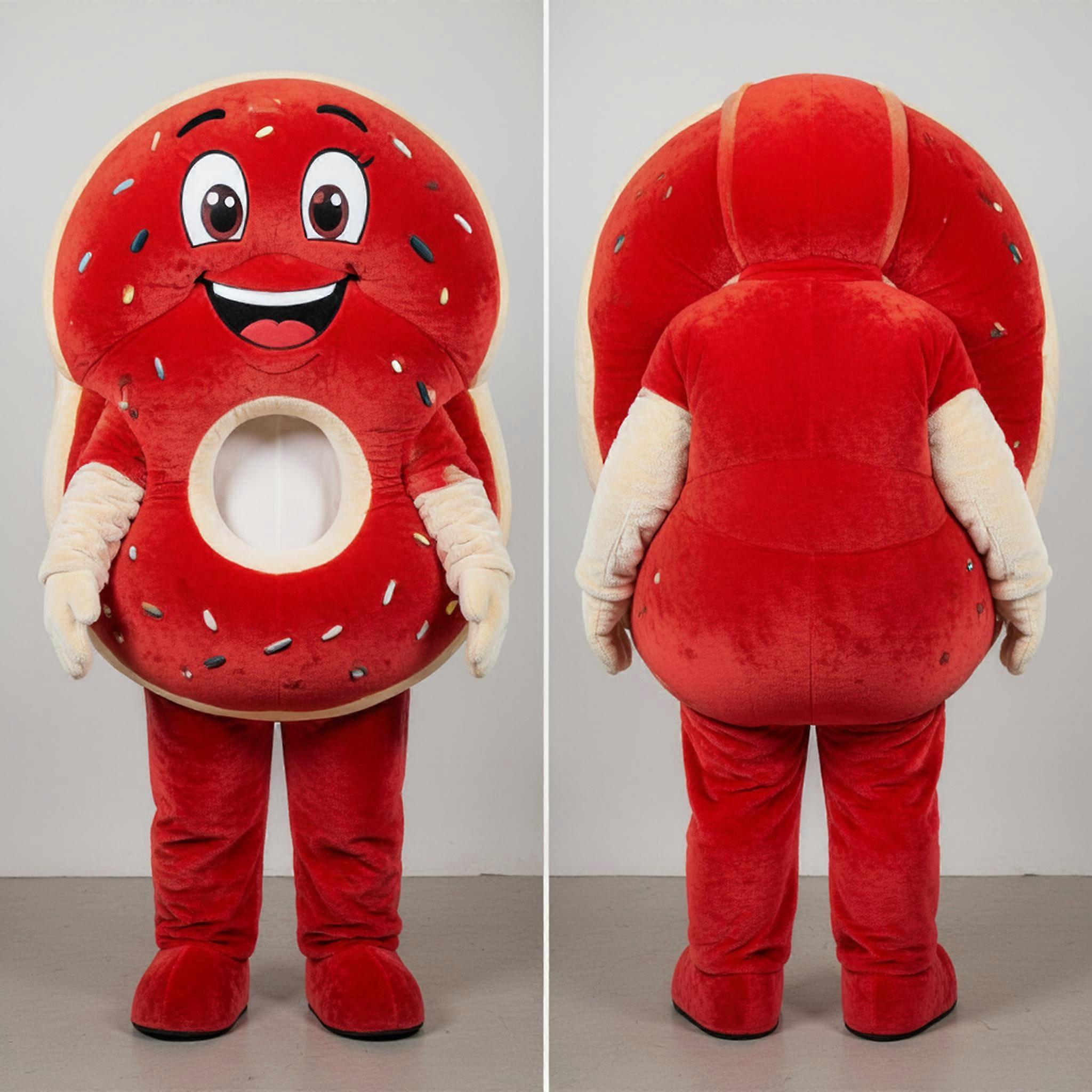 MASTICOT Toasted Red Smiling Bagels Mascot