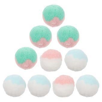 Pet Supplies Cat Plush Ball for Chewing 10Pcs Multicolor Set