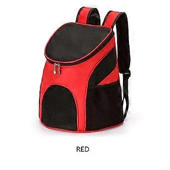 Foldable Pet Carrier Backpack Dog Cat Outdoor Travel Carrier Packbag Portable Zipper Mesh Pet Backpack Pet Out Bag Cat Backpack Pet Carriers