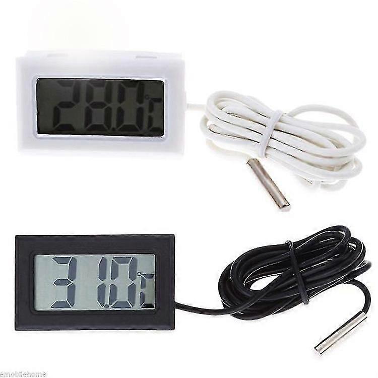 Handy Mini Digital Lcd Indoor Temperature Sensor Black
