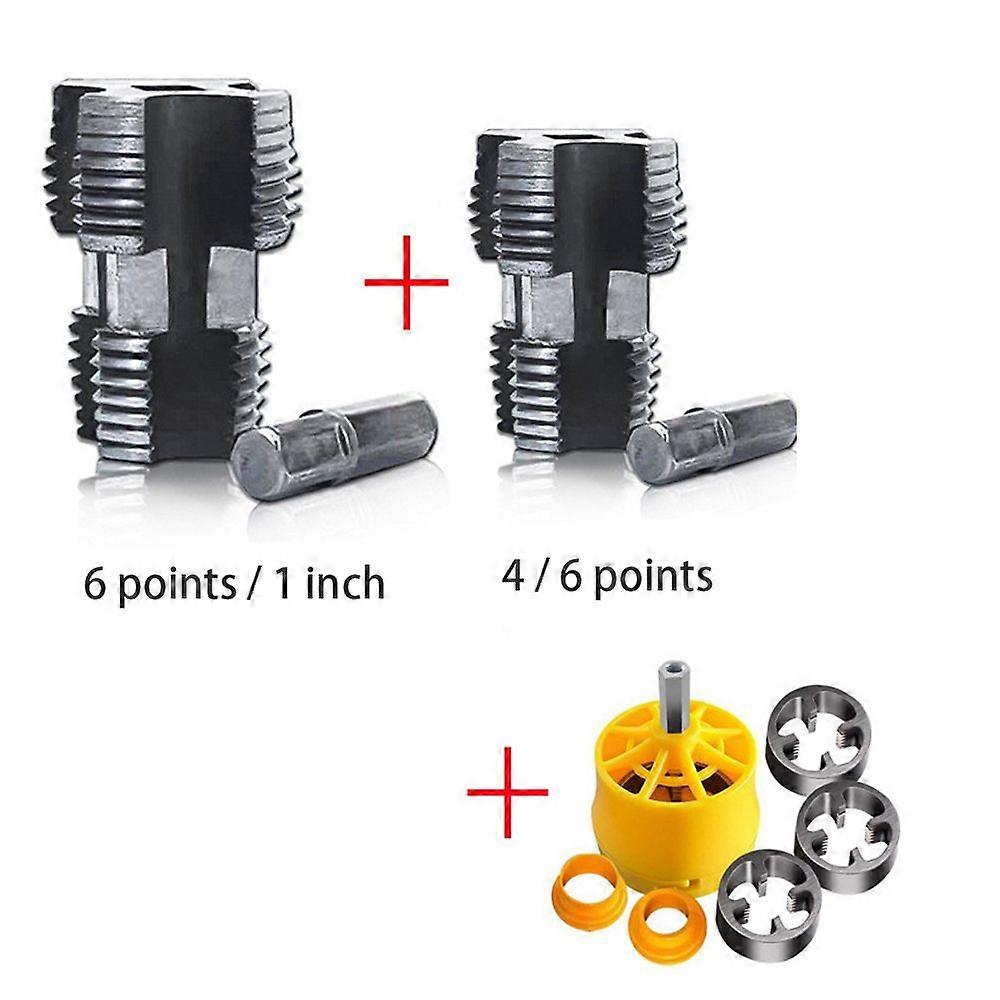PVC Pipe Thread Maker Tool Kit  Electric Drill Compatible, 1/2, 3/4 & 1 Inch Thread Cutter