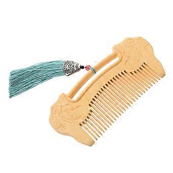 Wooden Comb Fine Tooth for Home Use Handmade Beard Scalp Massager