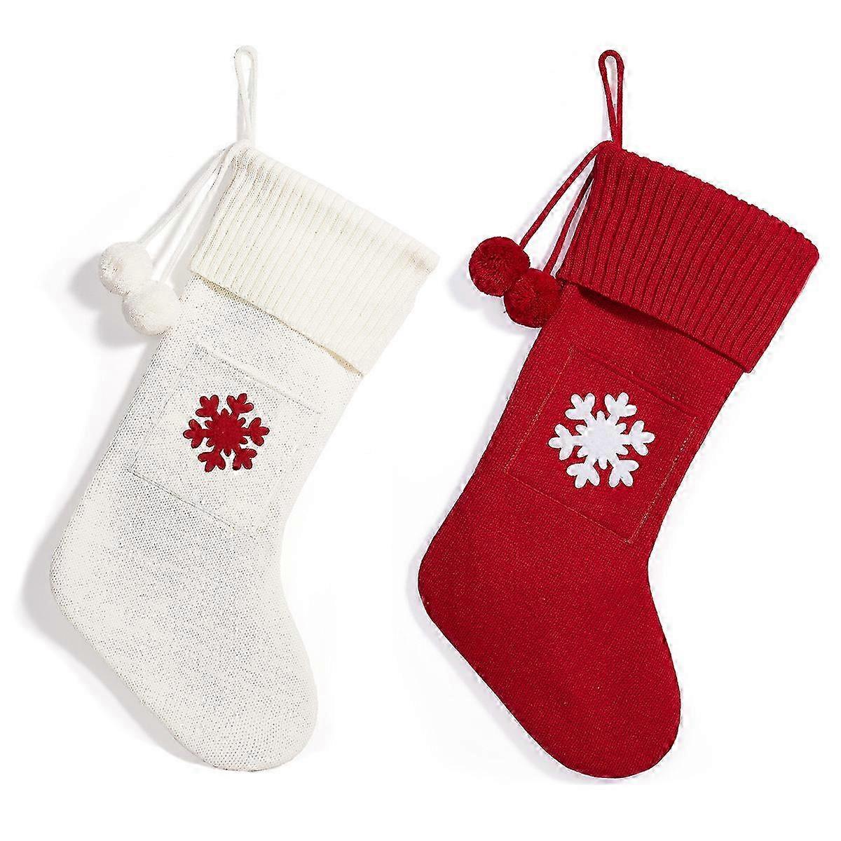 Even-Hanging Knitted Christmas Stocking