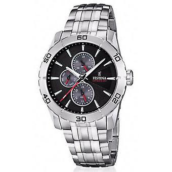Festina men Quartz Analog Man Watch with Stainless Steel Bracelet F16606/8