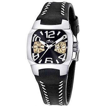 Lotus code Quartz Analog Woman Watch with Cowhide Bracelet 15508/9
