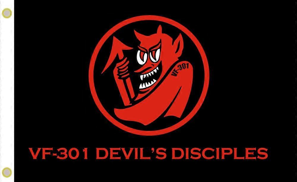 USN VF-301 DevilDisciples Einseitiges Flaggenbanner