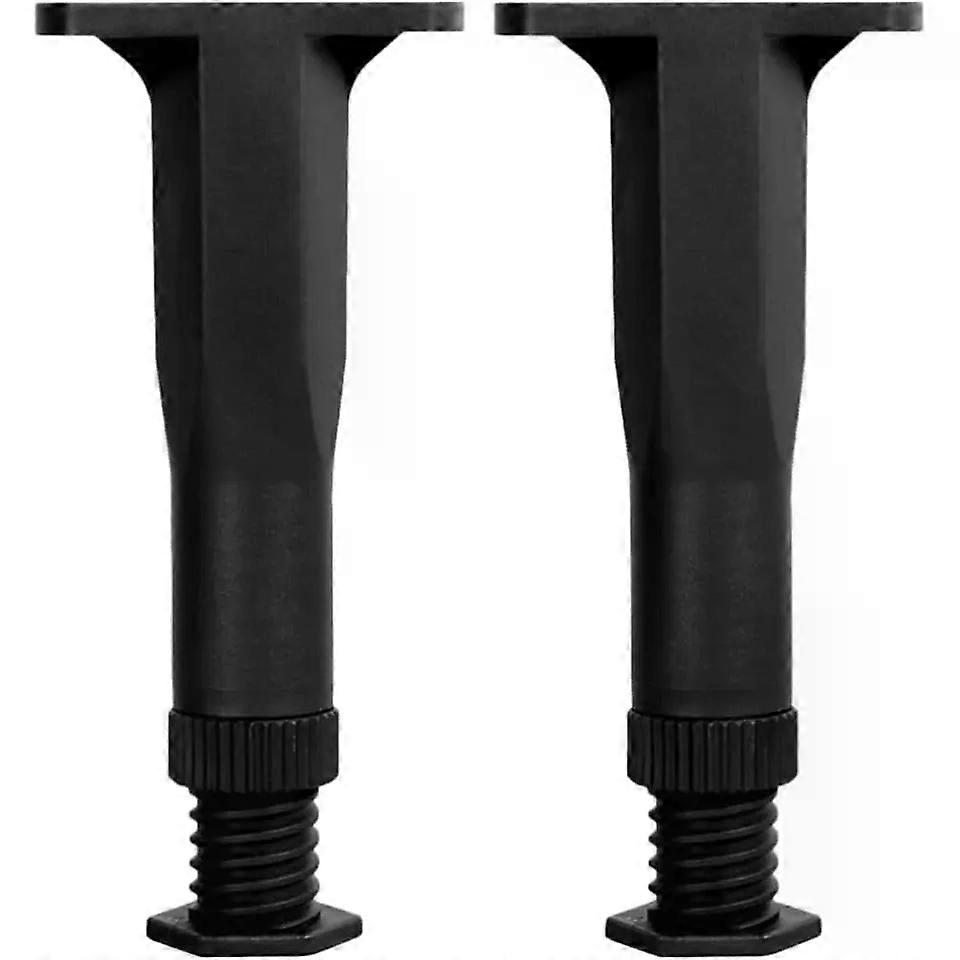 Adjustable Bed Frame Support Legs 2pcs T Shaped Black