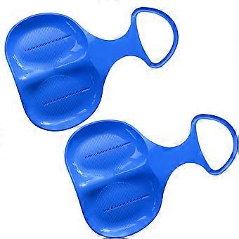 Skiing Board for Playing 2Pcs Kids Blue Thickened Durable Snowboard Sheet