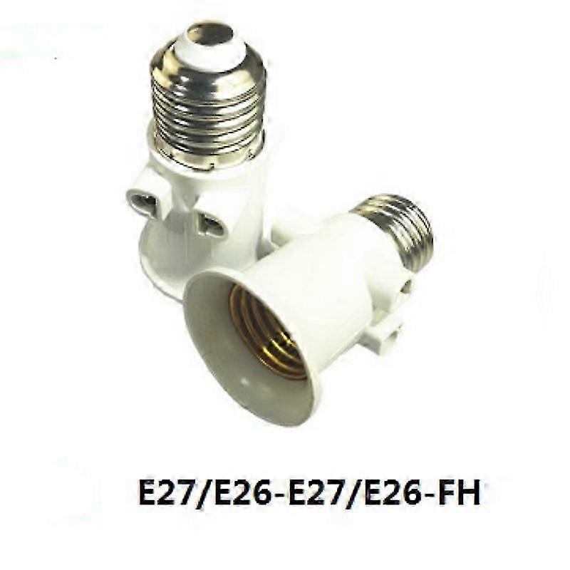 Fireproof E27 Bulb Adapter -lamp Holder Base2pcs