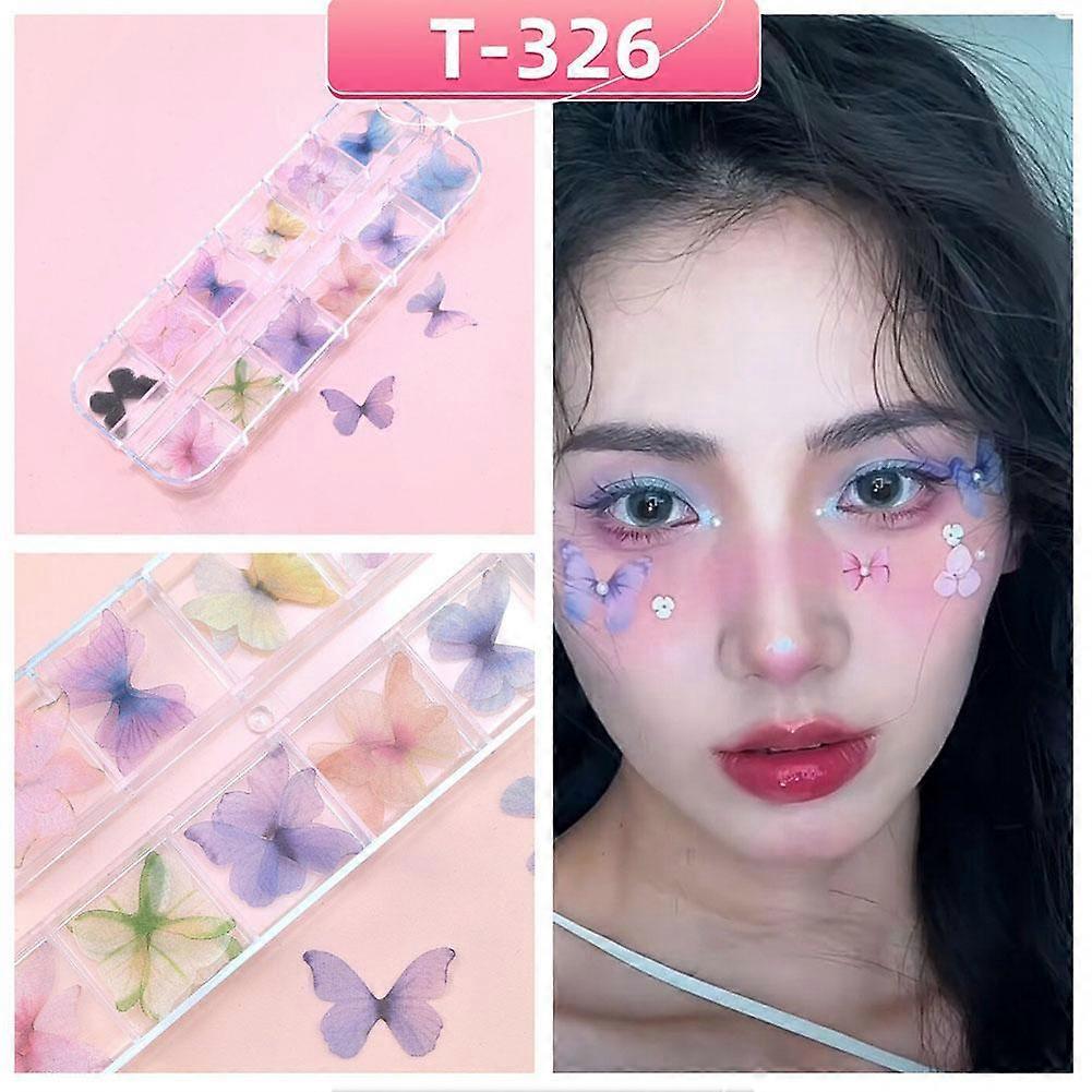 Skin-Safe Butterfly Face Decorations
