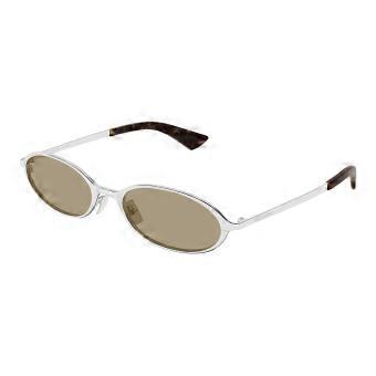 Saint Laurent SL 935 003 Full Rim Silver Women Oval Sunglasses UV2 Original