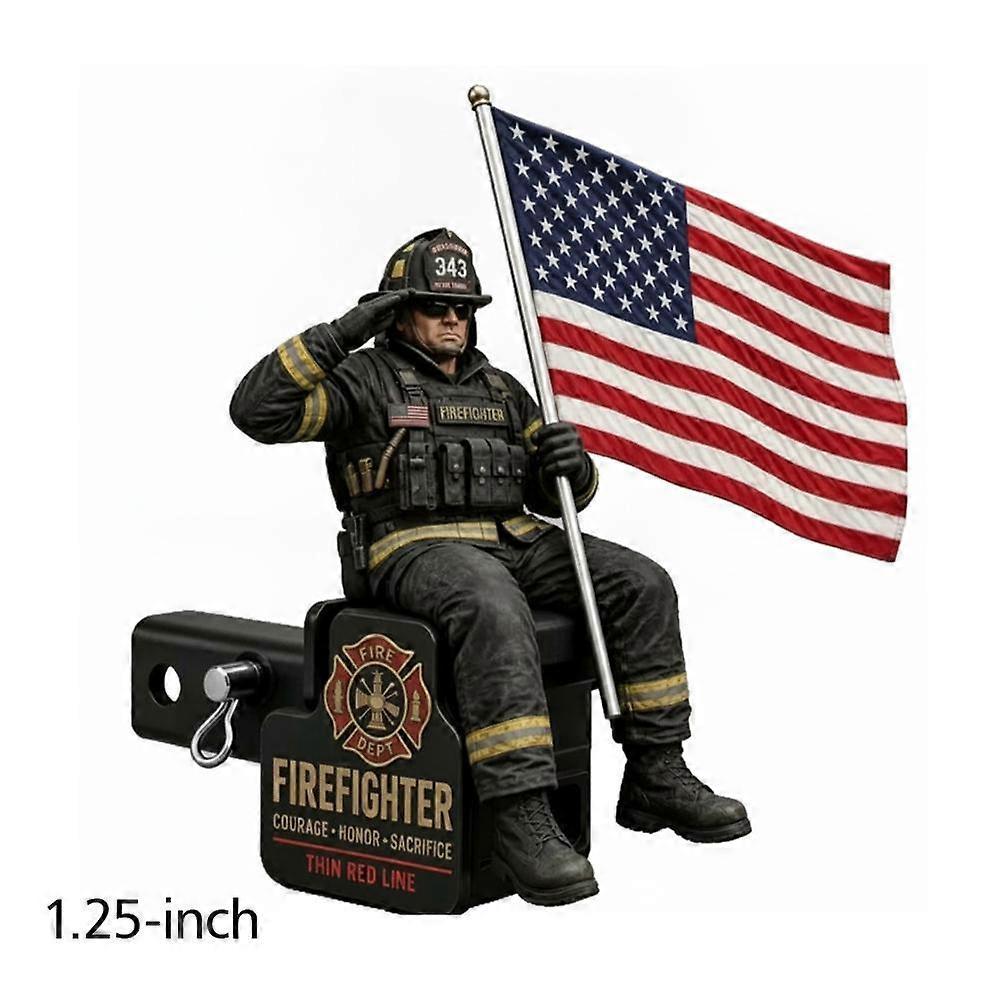 Firefighter Thin Red Line Hitch Cover