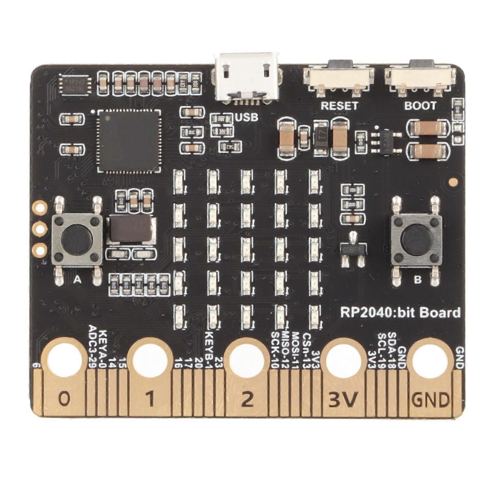 RP2040 Micro Bit Development Board for Raspberry PICO with LED Light for Programming Computer Game Robot Control