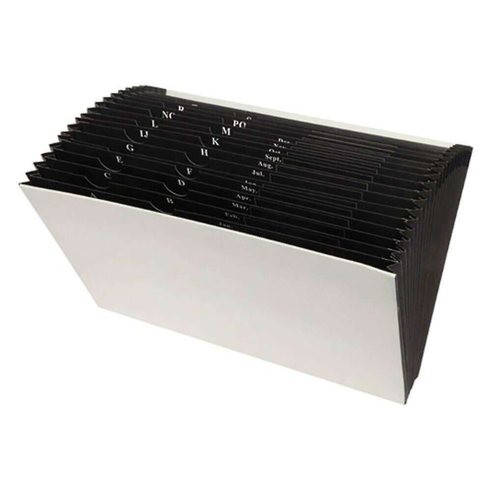 Marbig No Flap Expanding File Foolscap Heavy Duty Manilla Board 21 Pocket
