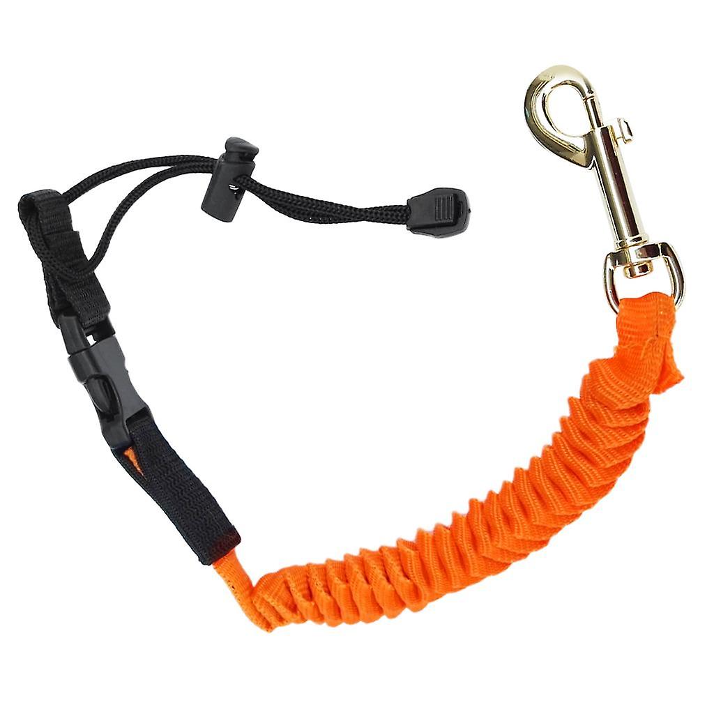 Paddle Leash Fishing Rod Safety Cord Tether Hook for Kayak Canoe Boat Orange