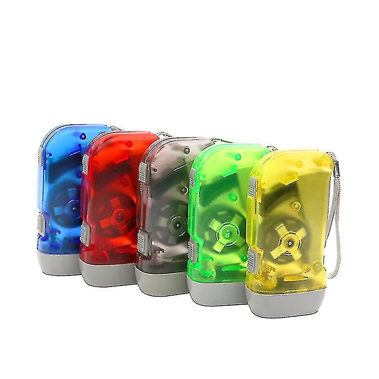 Led Hand Power Flashlight Mini Shake Hand Crank Flashlight Emergency Led Light Flashlight