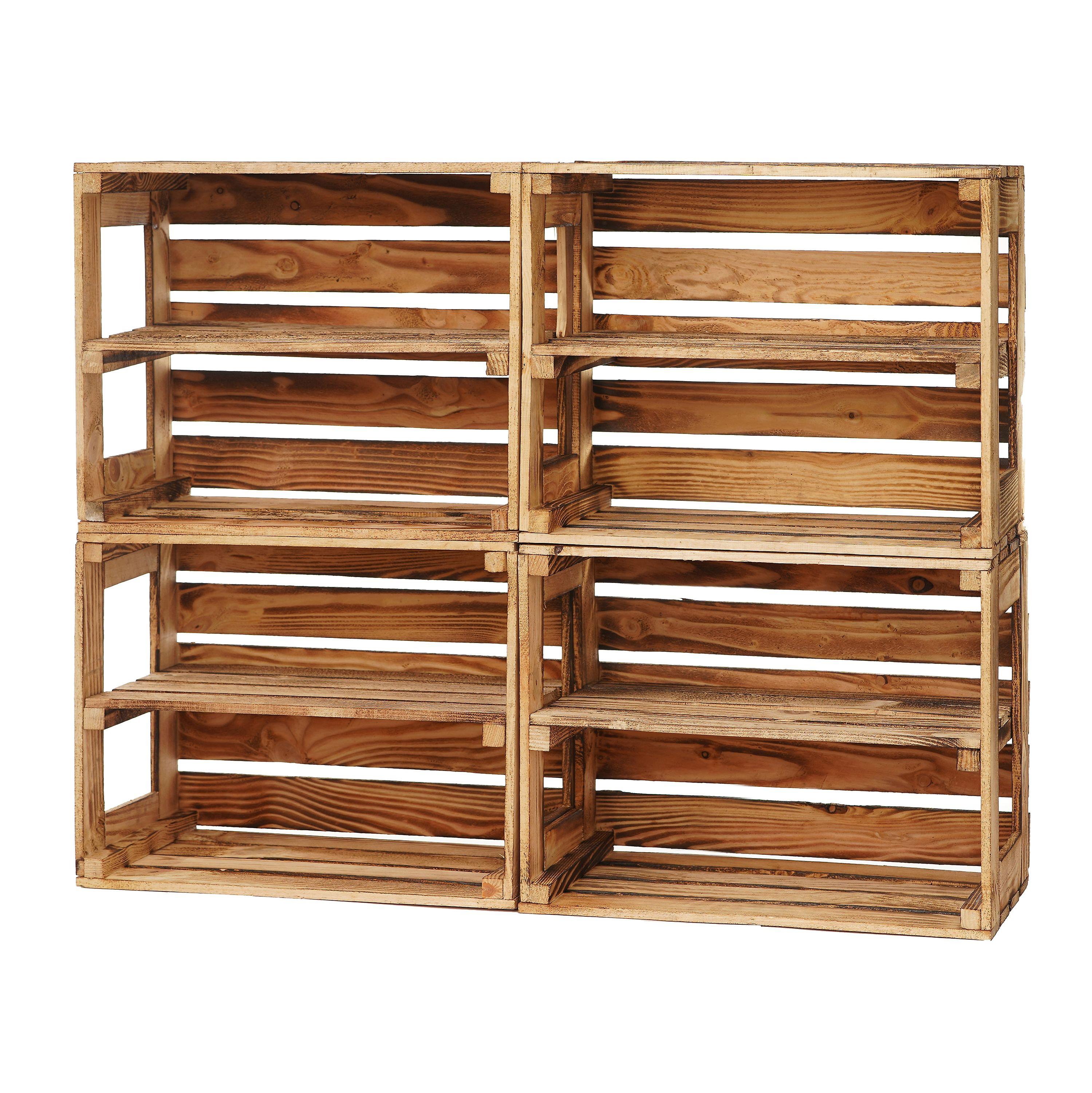 GrandBox Holz-Kiste, geflammt