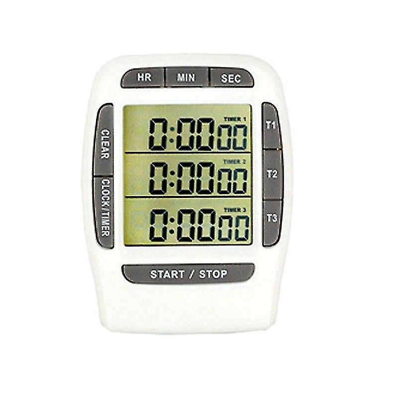 Kitchen Timer Magnetic Timers Cooking Timer 3 Channel Display Hour/min/sec Kitchen Timers