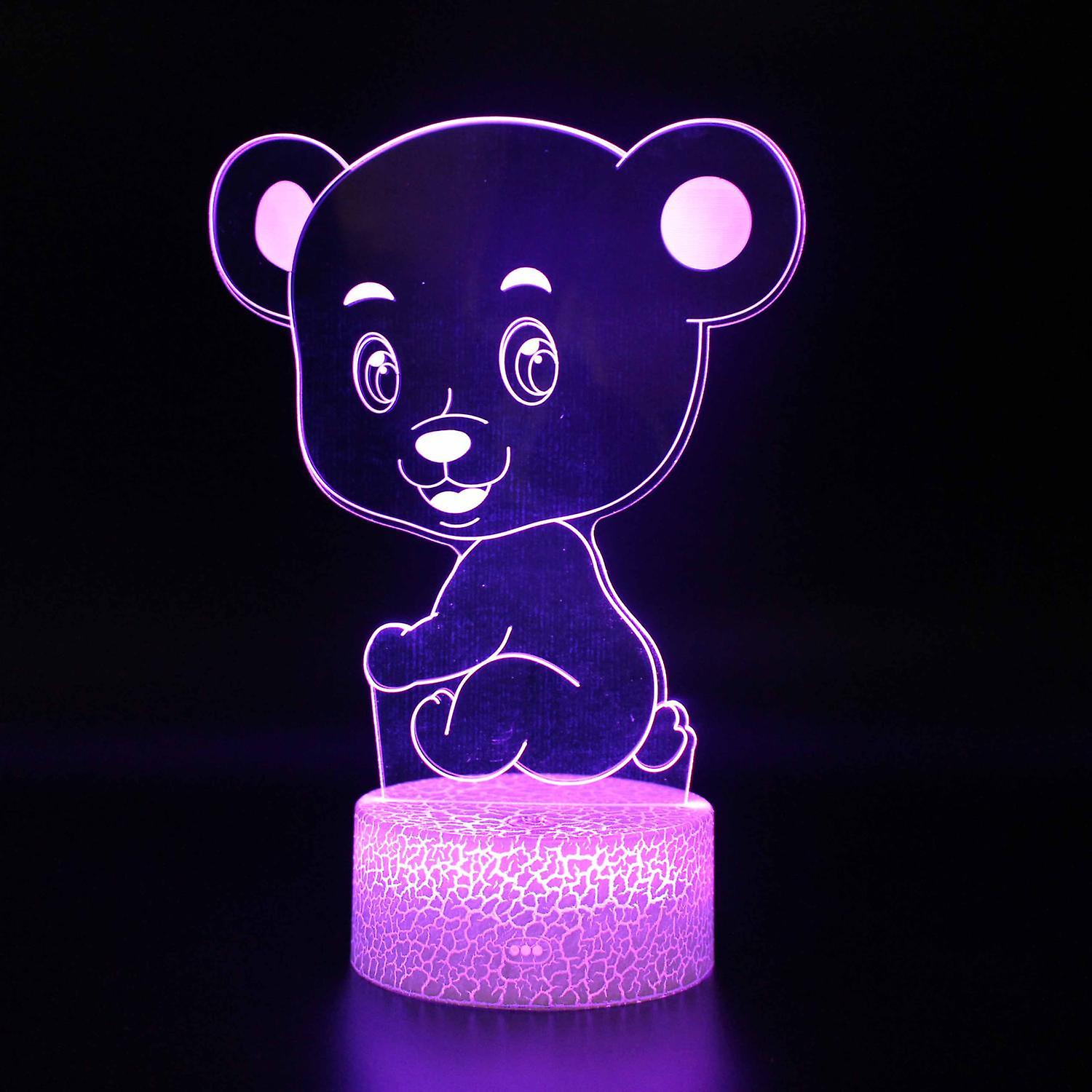 3D Touch Light Night 7 colors remote control Care Bears #818