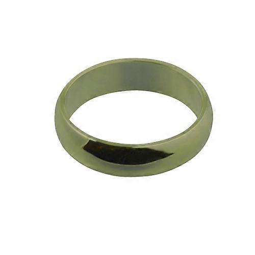 9ct Gold 6mm plain D shaped Wedding Ring Size Z