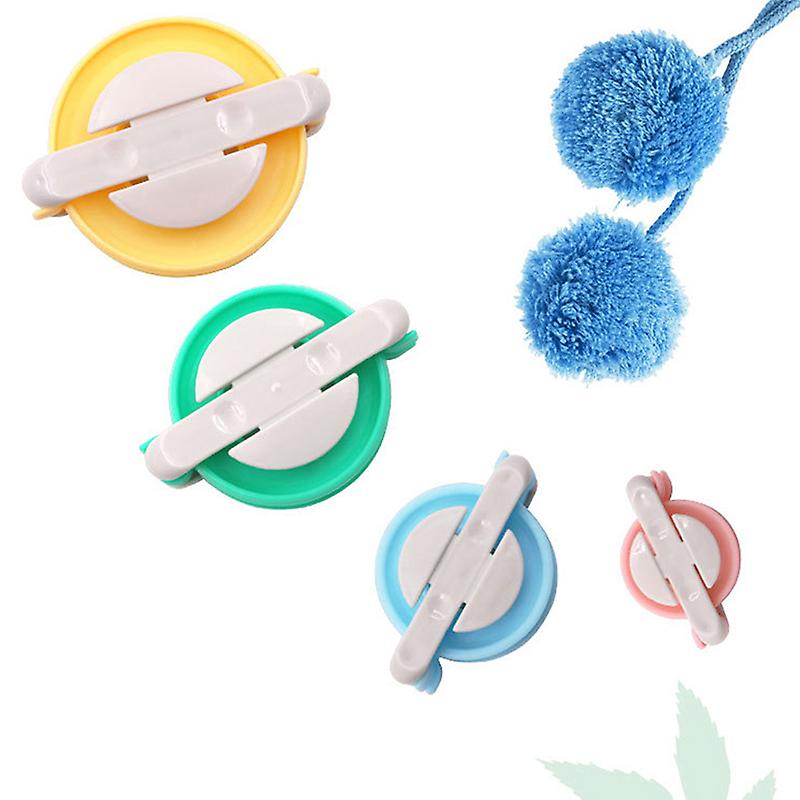 4pcs חיוני פום-פום פומפום יצרנית חם מכירה מוך כדור אורג מחט מלאכה