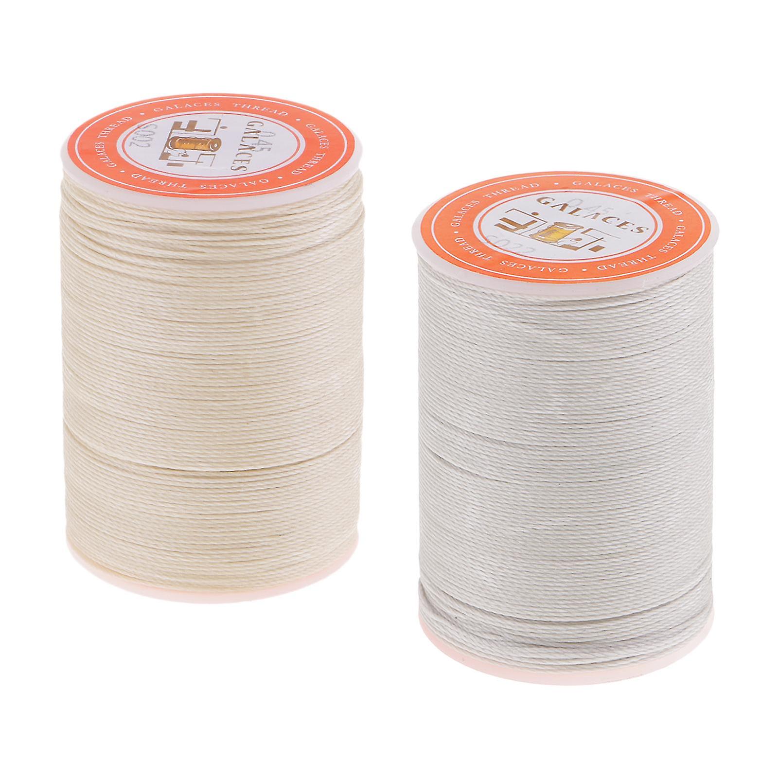 2 Spool Sewing Waxed Thread Hand Stitching Repair Cord