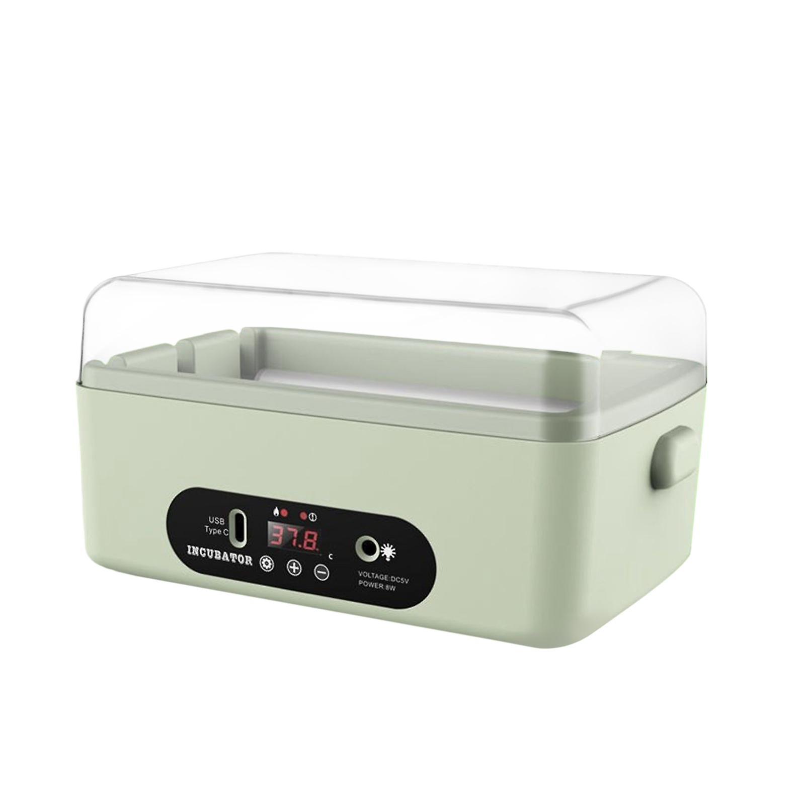 Egg Incubator Manual Egg Turner Temperature Control with Light for Duck Square 18x15x10cm