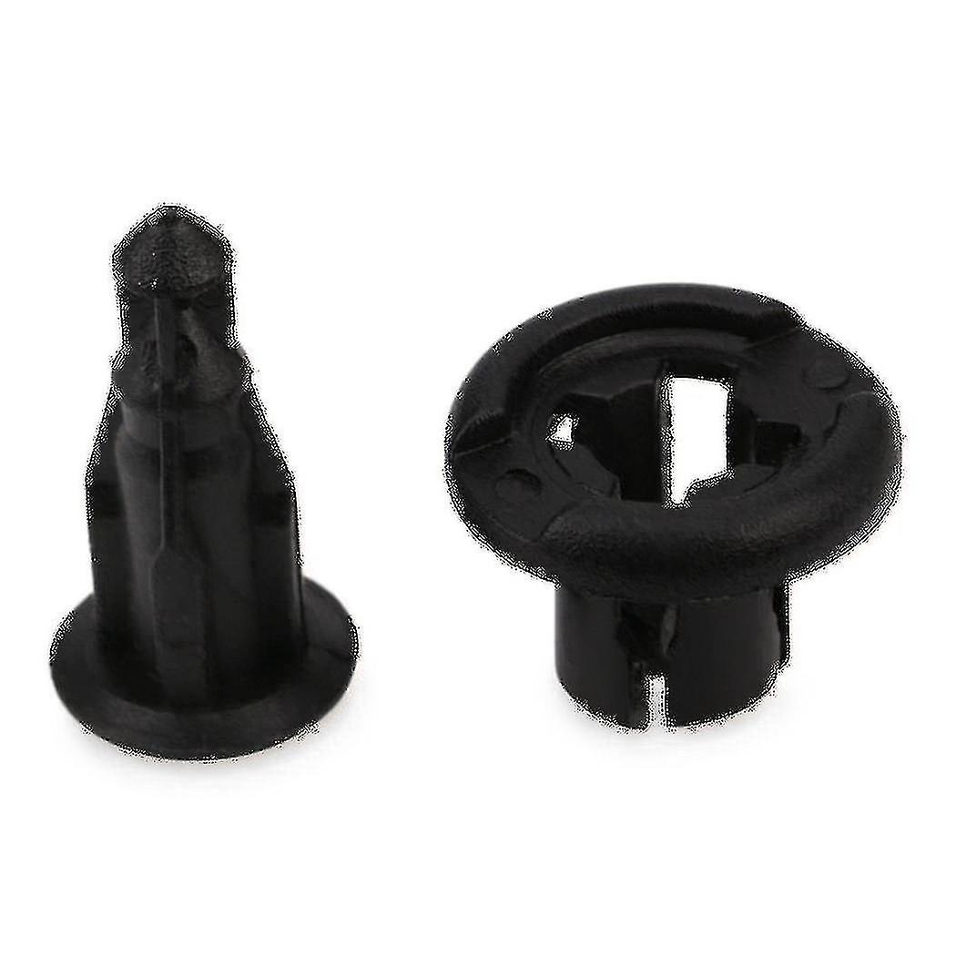 80pcs 10mm Push-type Plastic Bumper Fender Flare Fastener Rivet Clips And 2 Remove The Buckle Tool