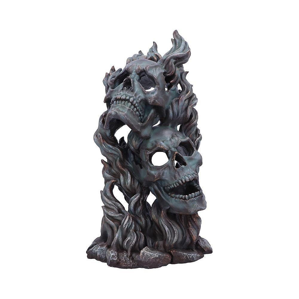 Comedy And Tragedy Skull Figurine