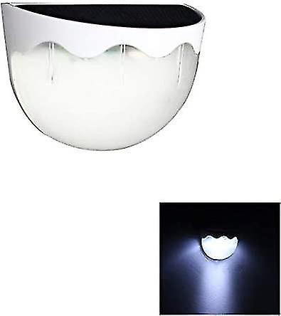 Solar Wall Light Outdoor 3 Groups Waterproof Modern Simplicity Garden Villa 10 * 7 * 5.5cm,white,whi