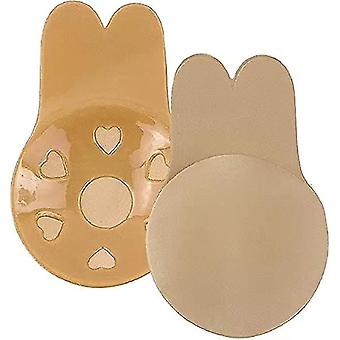 Women Lift Nipplecovers Rabbit Strapless Backless Bra,strapless Self Adhesive Push-up Gel Braskin Color