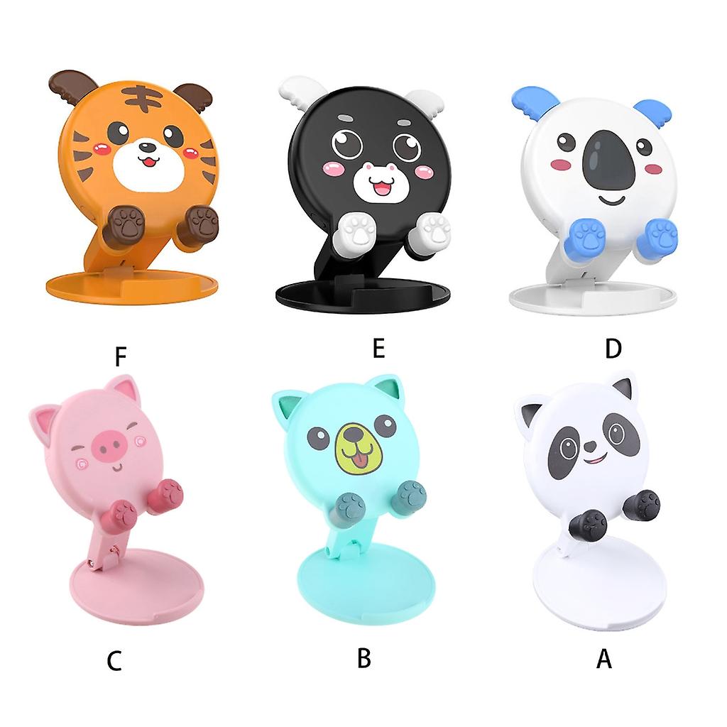 Foldable Cute Cell Phone Holder Freeing Hands when Cooking Working