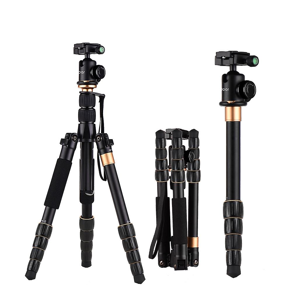Andoer-2 Andoer Portable 5-Section Adjustable Camera Camcorder Video Tripod Detachable Monopod Alumi