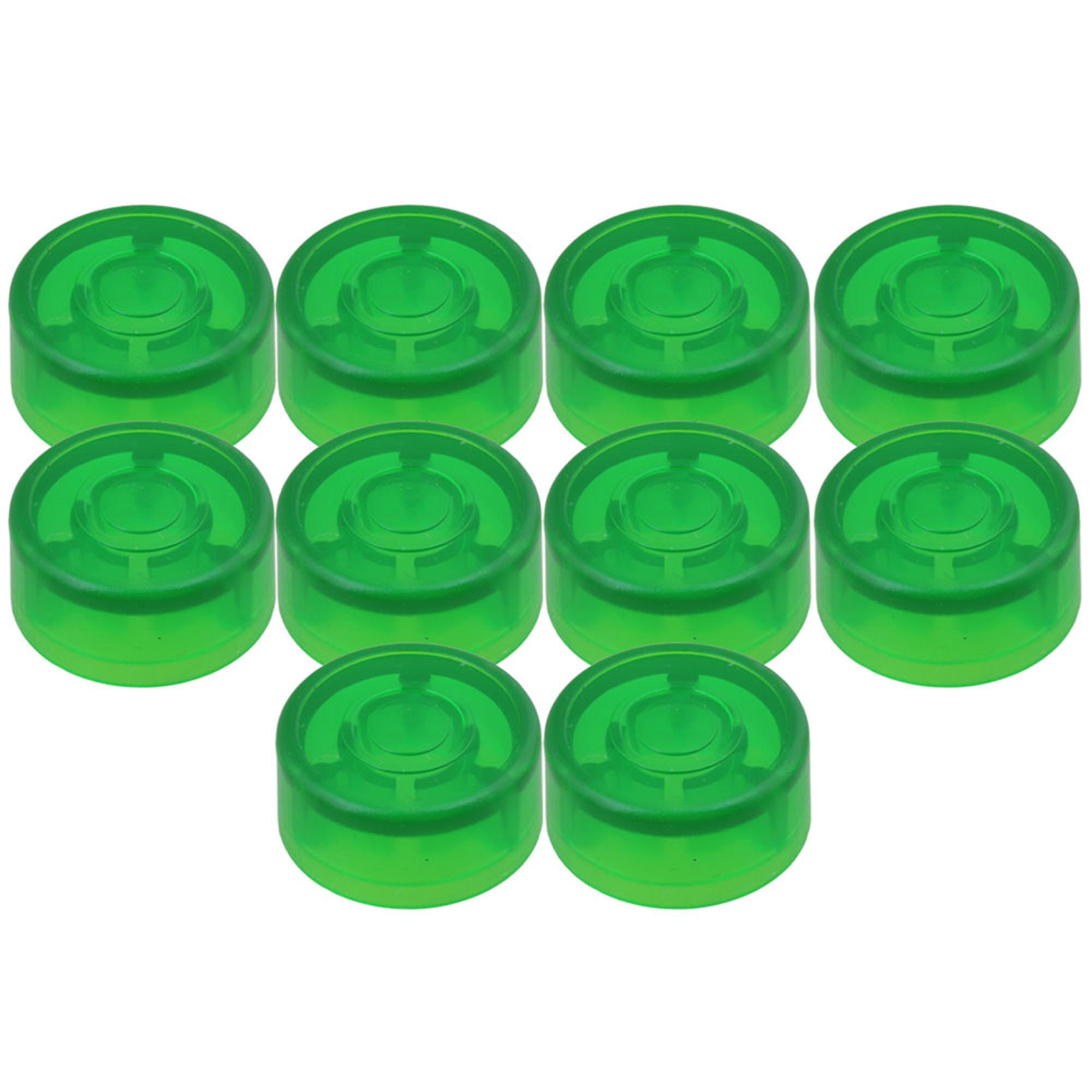 10x Green Electric Guitar Effects Accessories Stomp Switch Pedal Cap