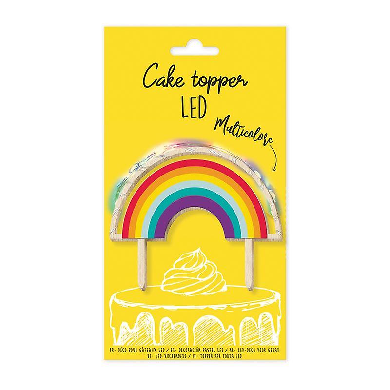 Rainbow LED Cake topper