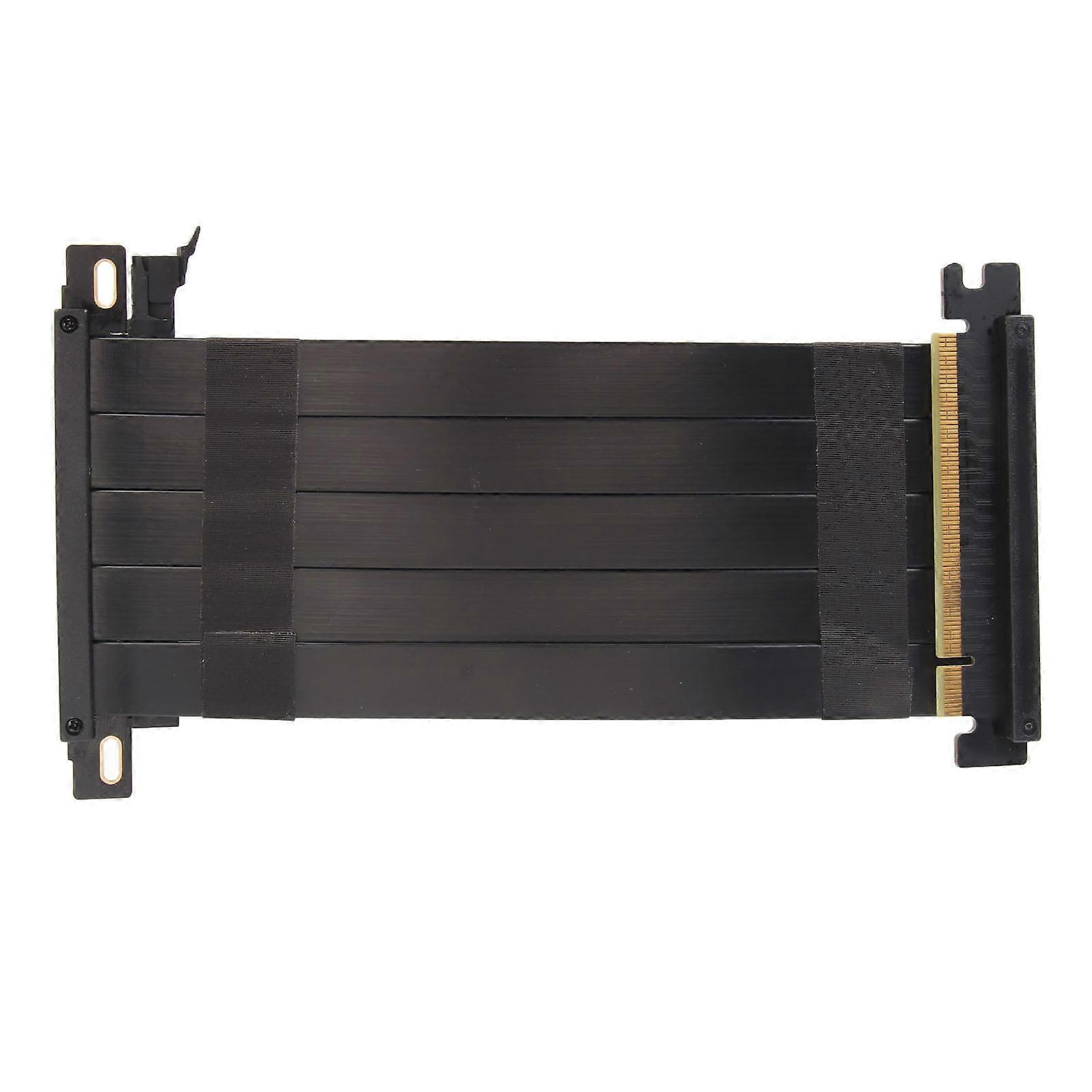 Câble d'extension PCIE 4.0 x16 haute vitesse, flexible, double face, 180 degrés, pour GPU RTX 4090 et RX 7900 XT, noir, 30 cm