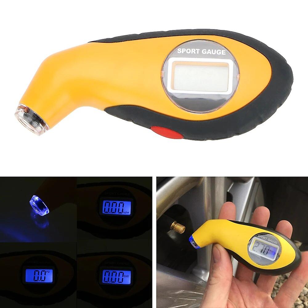 Lcd Screen Display Tpms Car Tire Pressure Alarm Monitor System 4 External Sensors Cigarette Lighter Plug