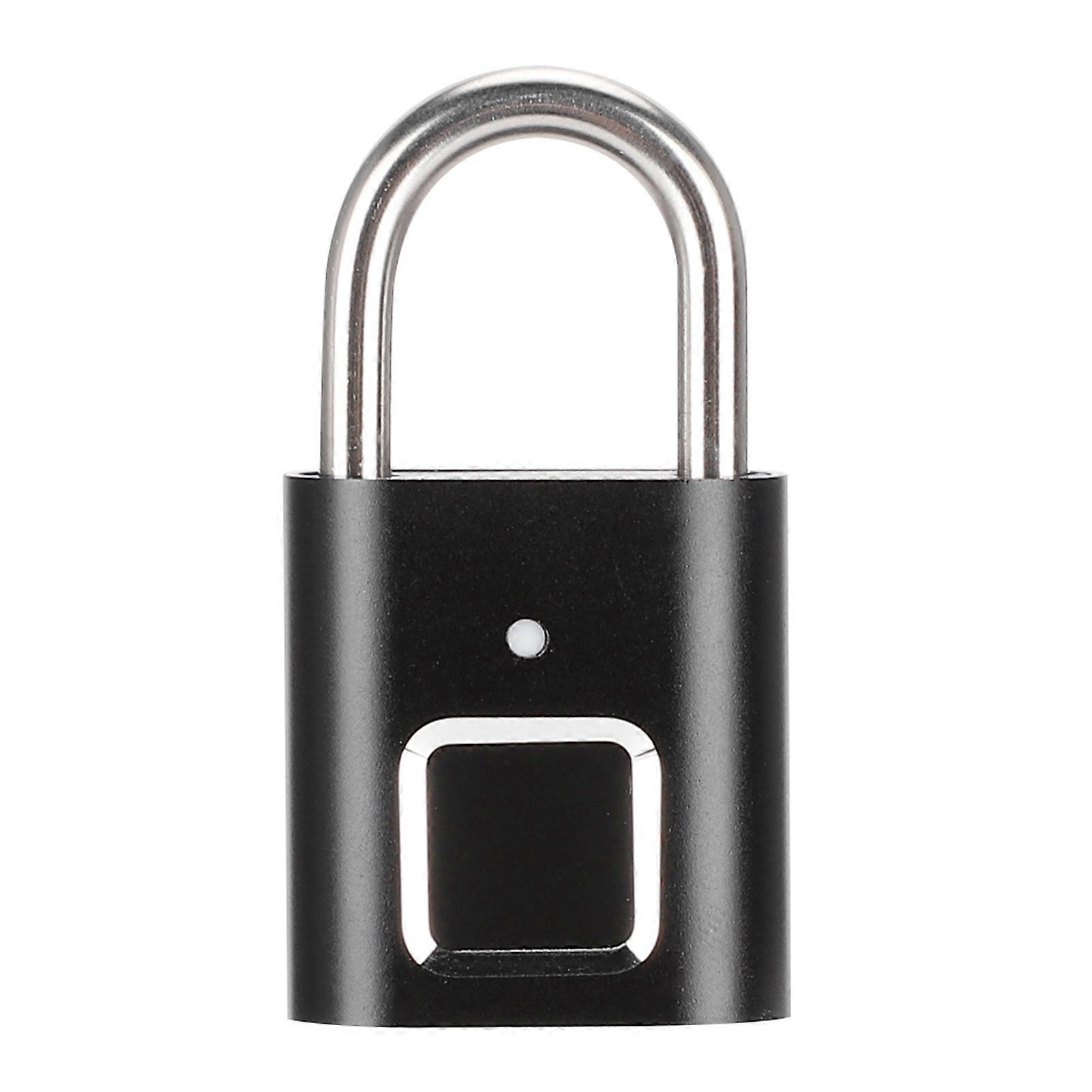 Portable USB Lock Anti Theft Fingerprint Keyless Security Padlock for Luggage Backpack Cabinet