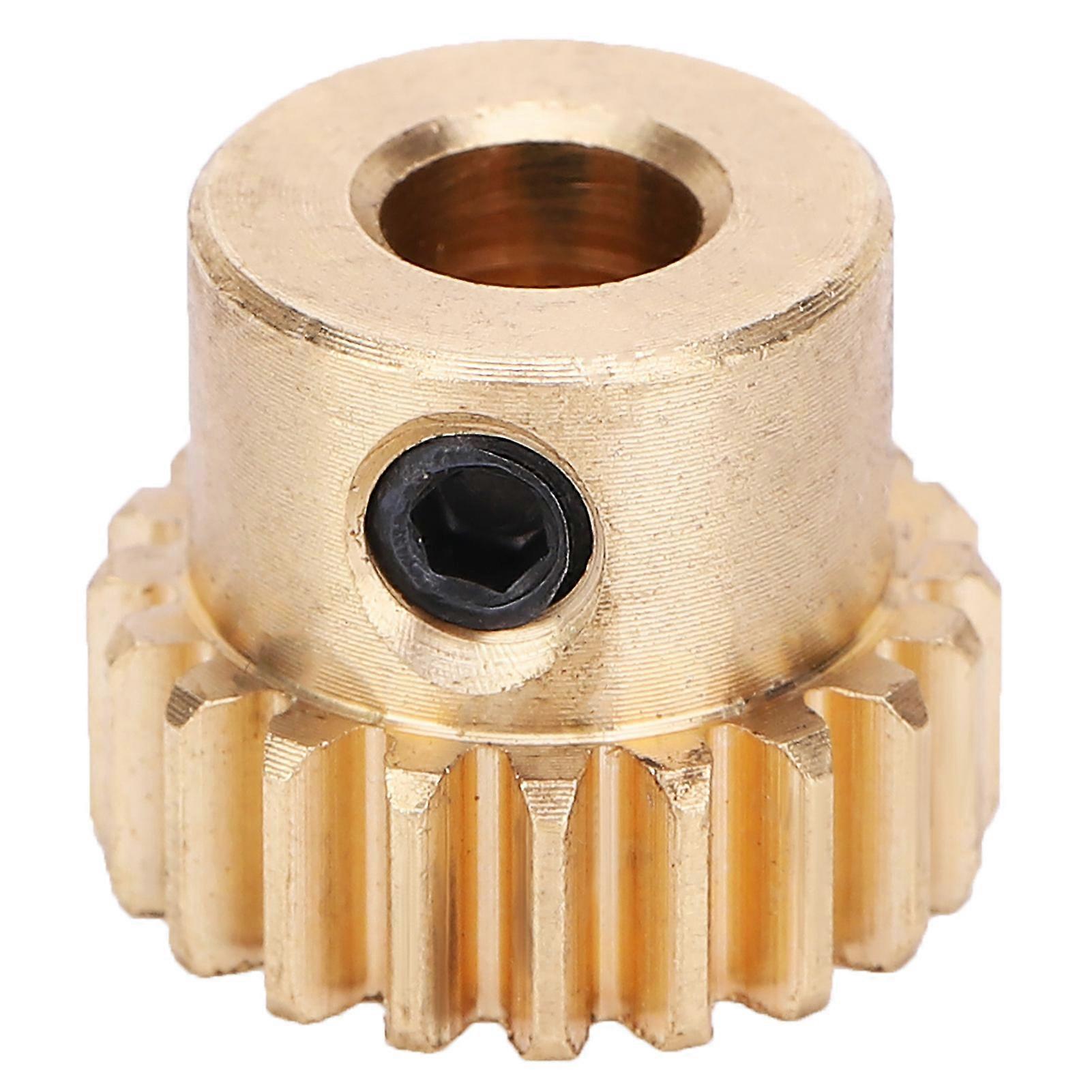 Brass Gear 20 Teeth, 4304‑0006‑0020 Model, 0.8 Modulus, 6mm Round Hole, Ideal for Industrial Robot Part Replacement VK89O