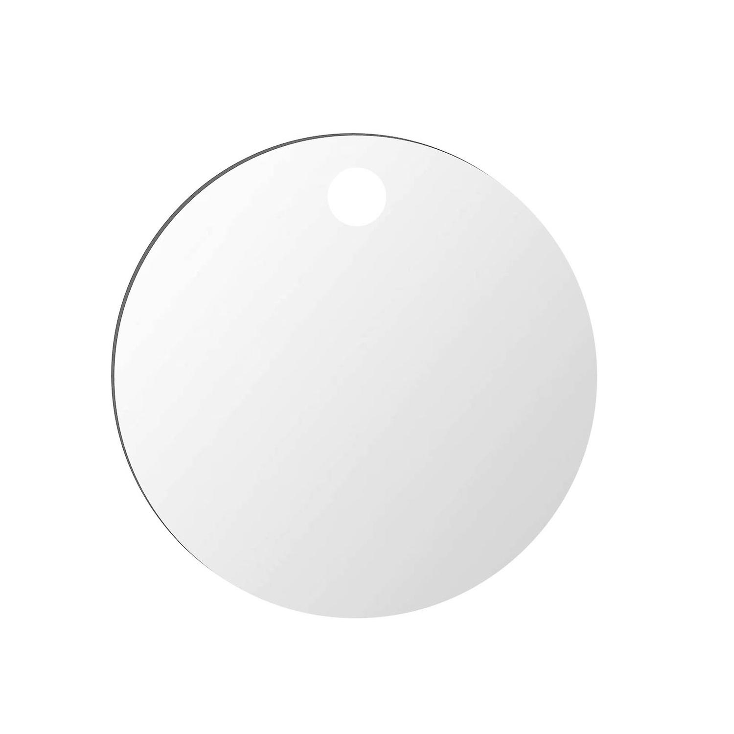 Ouzhan Shower Mirror Anti-fog without Distortion Acrylic Flat Fogless Mirror with Hook for Gift