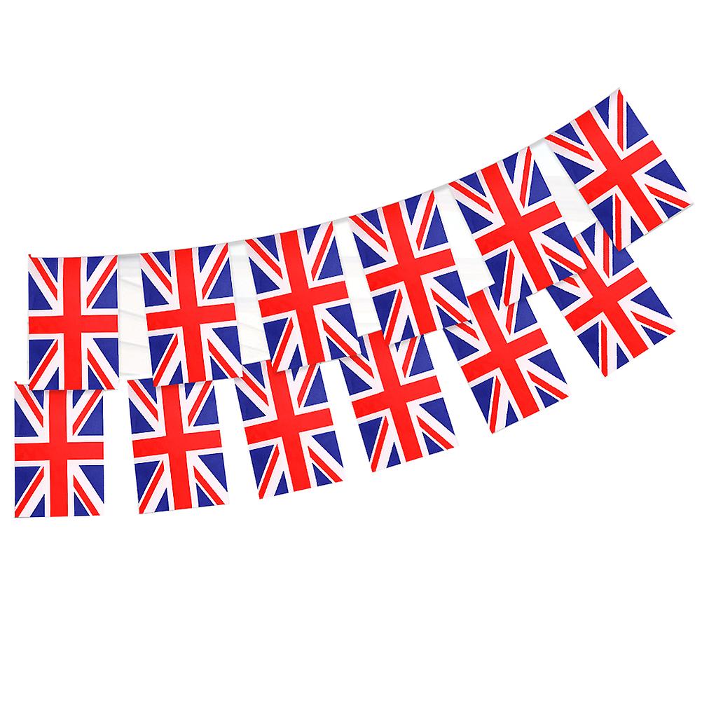 Union Triangular Bunting 25pcs British Flags 70th Anniversary England Flag Bunting for Queen s Platinum Jubilee Pub Royal Party Decor